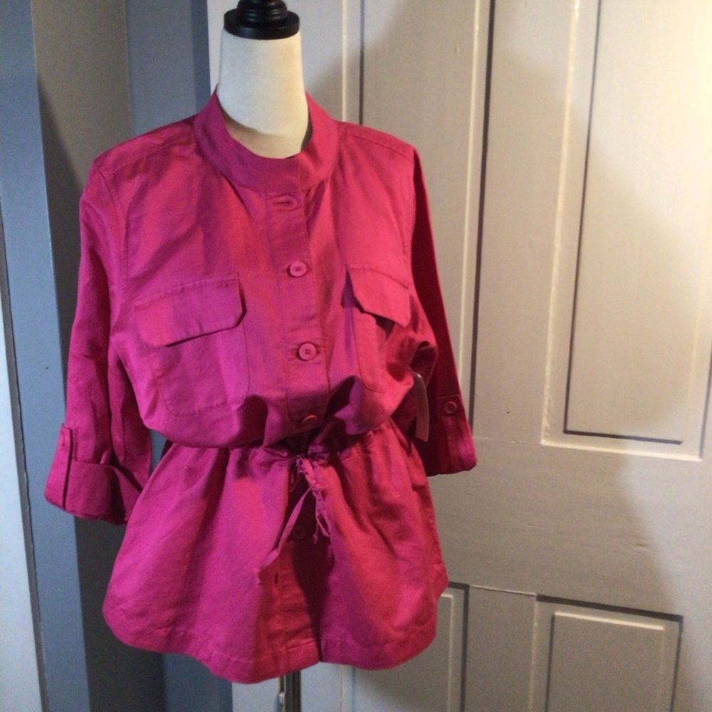 NWT Chico’s Linen Shacket JT